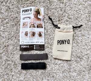 Pony-O Revolutionary Hair Accessories Bundle with Storage Bag and Instructions